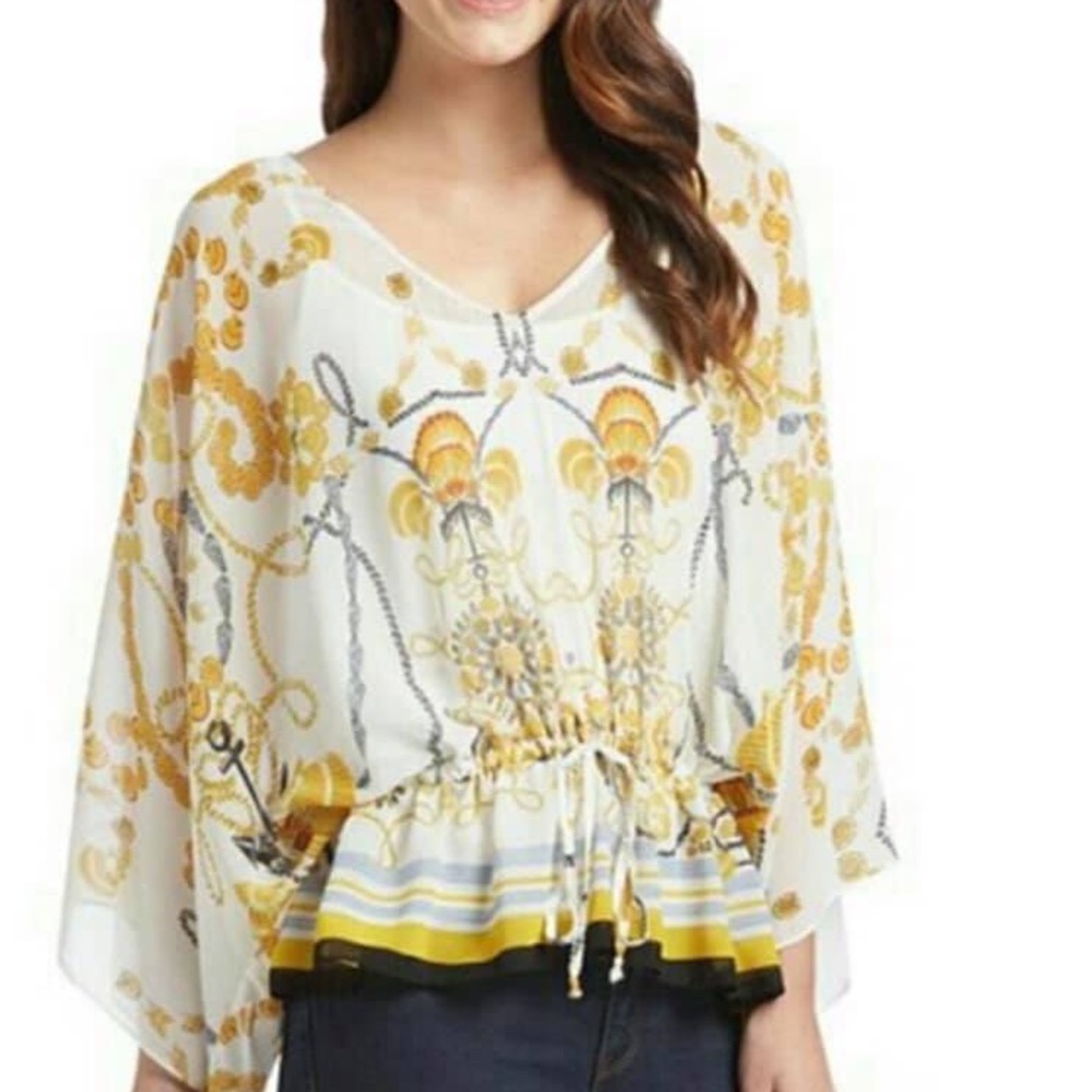 EUC CABI NAUTICAL BLOUSE